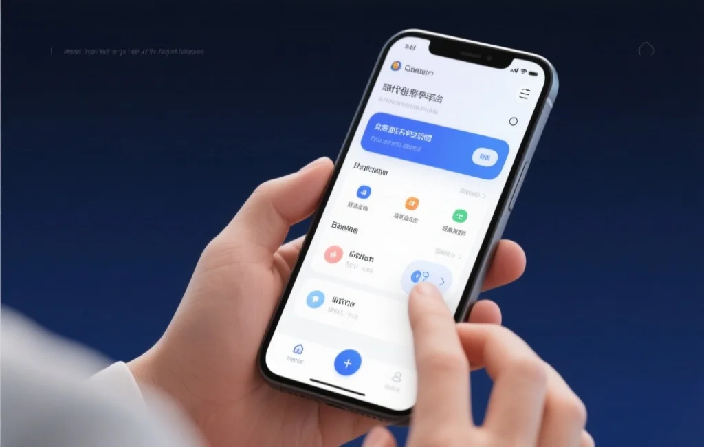 现代化娱乐平台界面，用户在移动设备上轻松操作，界面设计简洁明了